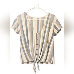 American Eagle Tie Front Blouse